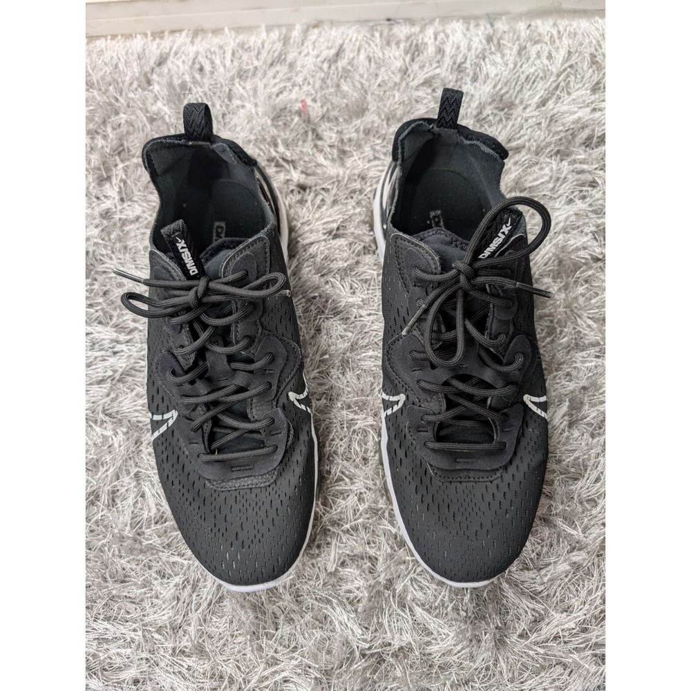 Nike React Vision DMSX Black White Mens Running Sneakers Size 10